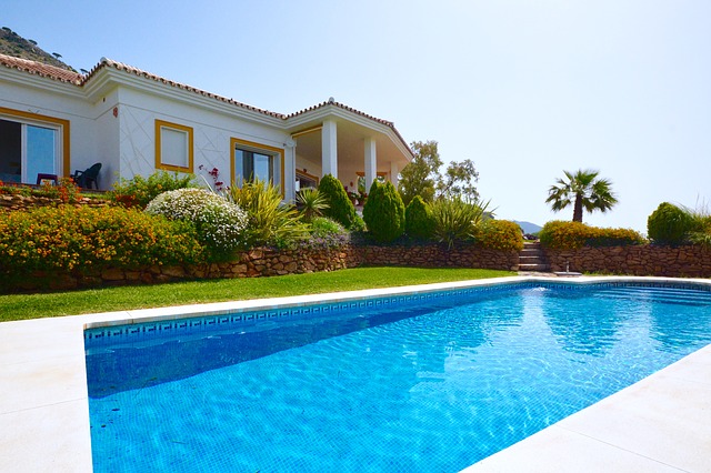 house and pool